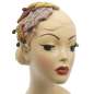 Preview: fascinator herbst samt gold, braun, taupe vintage